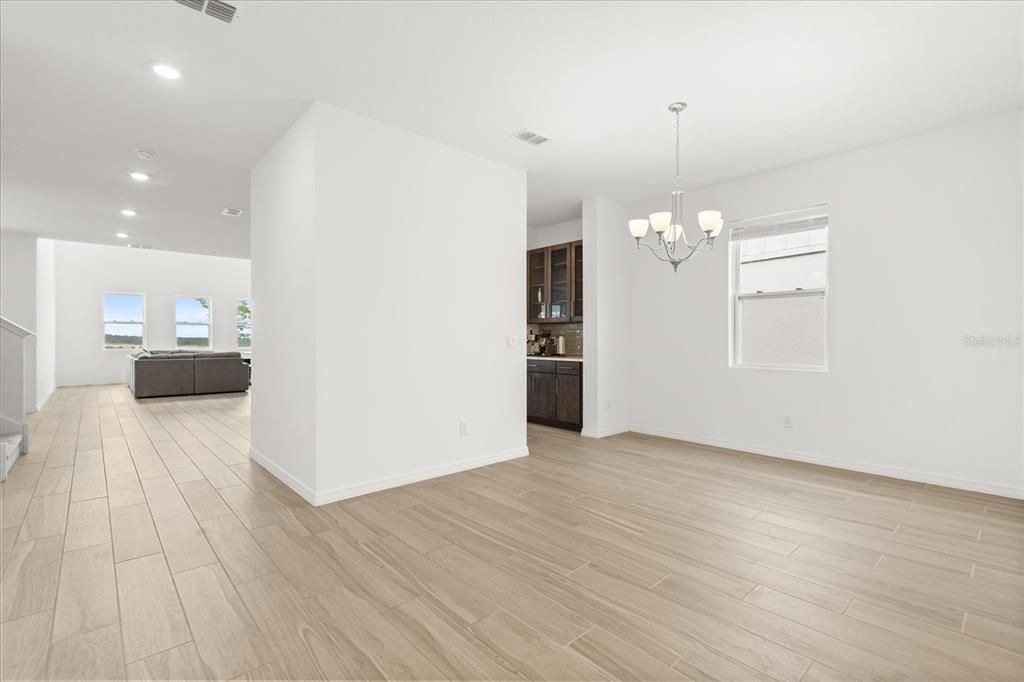 Entry and formal dining room