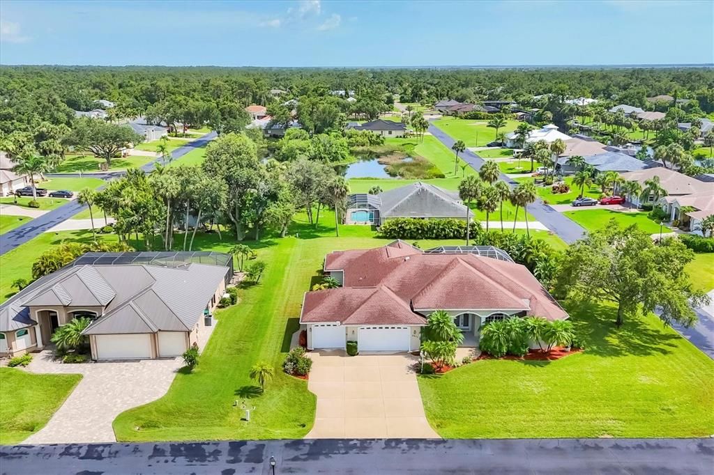 AERIAL DIRECT FRONT VIEW