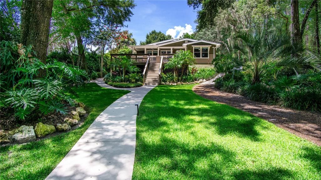 House from river view