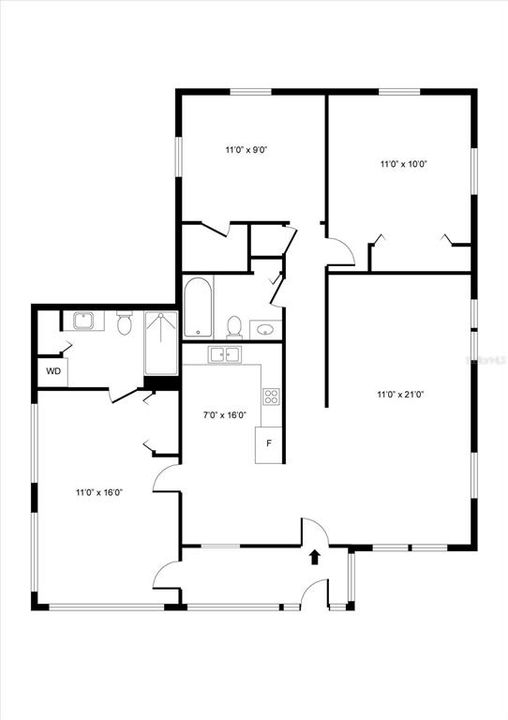 На продажу: $240,000 (3 спален, 2 ванн, 1140 Квадратных фут)