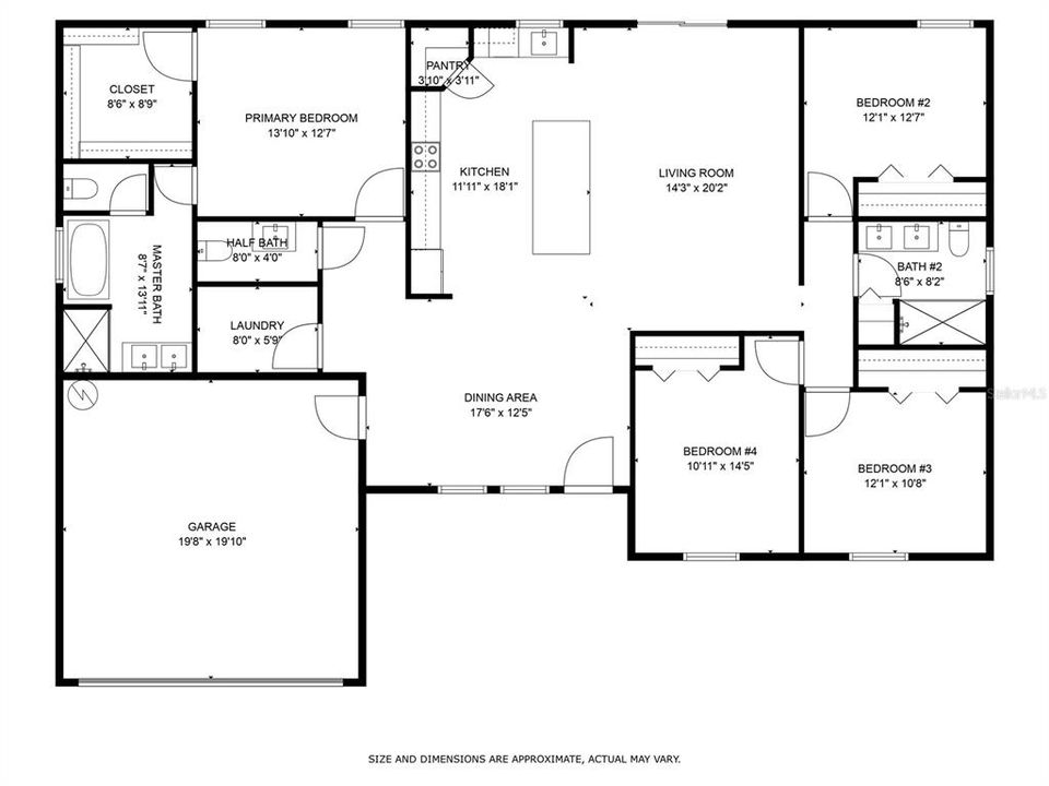 待售: $375,000 (4 贝兹, 2 浴室, 1947 平方英尺)