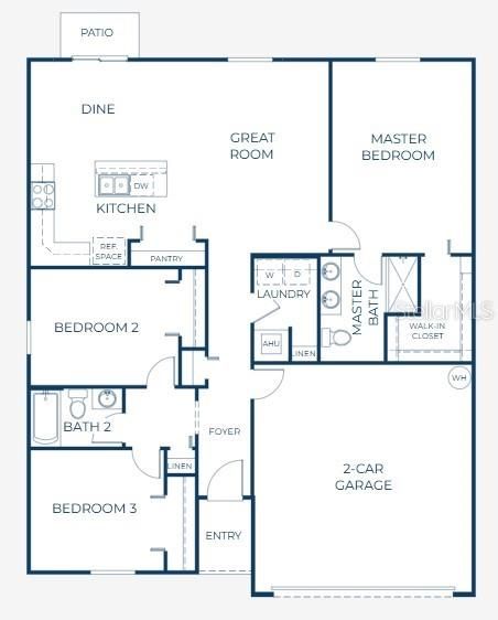 合同活跃: $331,990 (3 贝兹, 2 浴室, 1443 平方英尺)