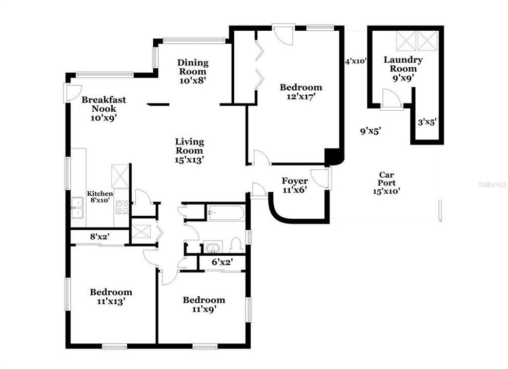 待售: $205,000 (3 贝兹, 1 浴室, 1252 平方英尺)