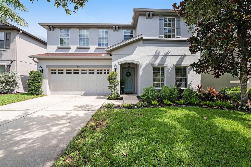 Shaded front house
