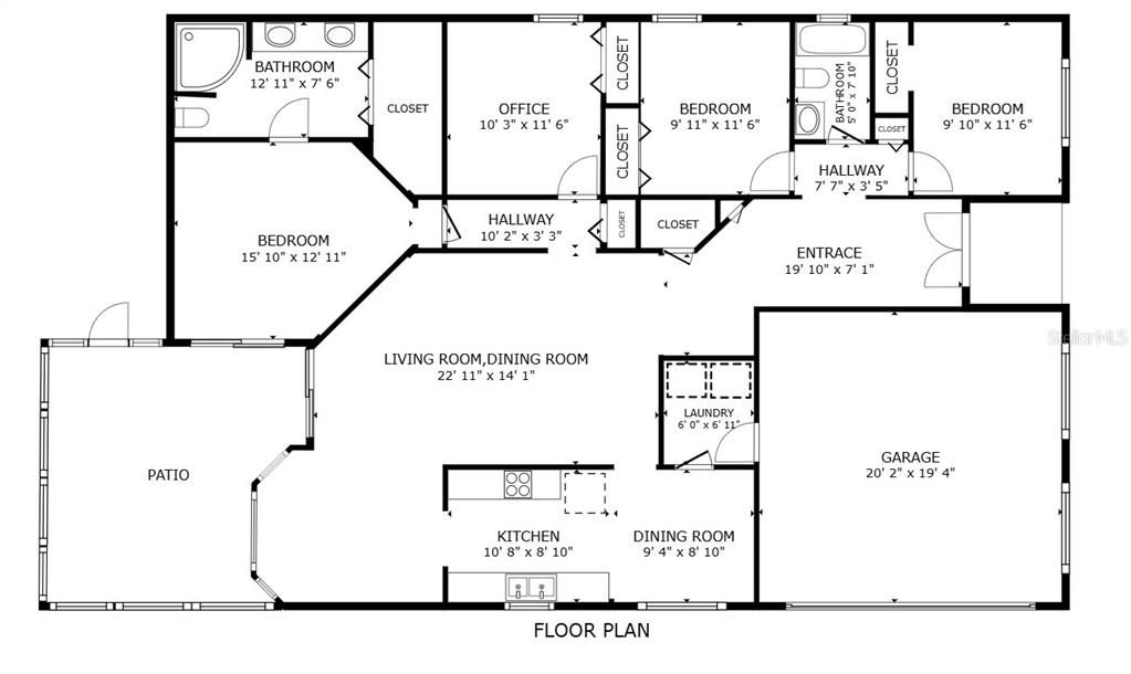 待售: $371,000 (4 贝兹, 2 浴室, 1951 平方英尺)