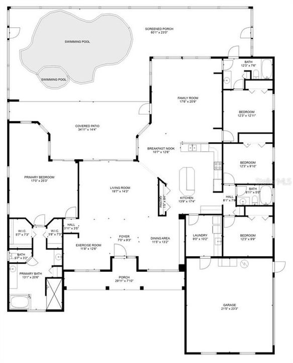 Active With Contract: $573,900 (4 beds, 3 baths, 2821 Square Feet)