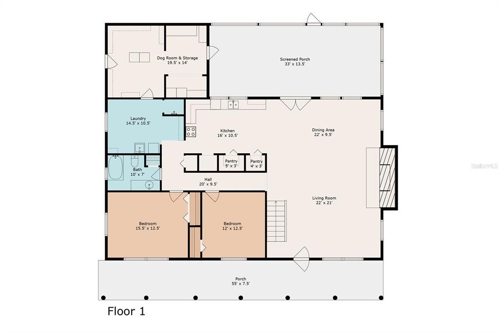 Active With Contract: $555,000 (3 beds, 2 baths, 2805 Square Feet)