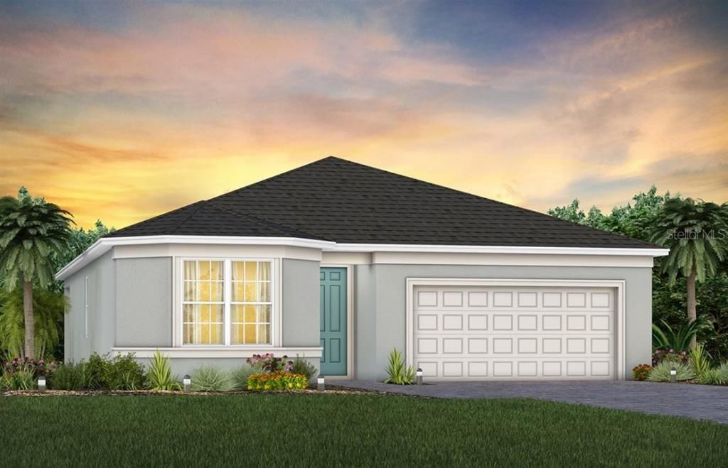 Exterior Design. Artistic rendering for this new construction home. Pictures are for illustrative purposes only. Elevations, colors and options may vary.