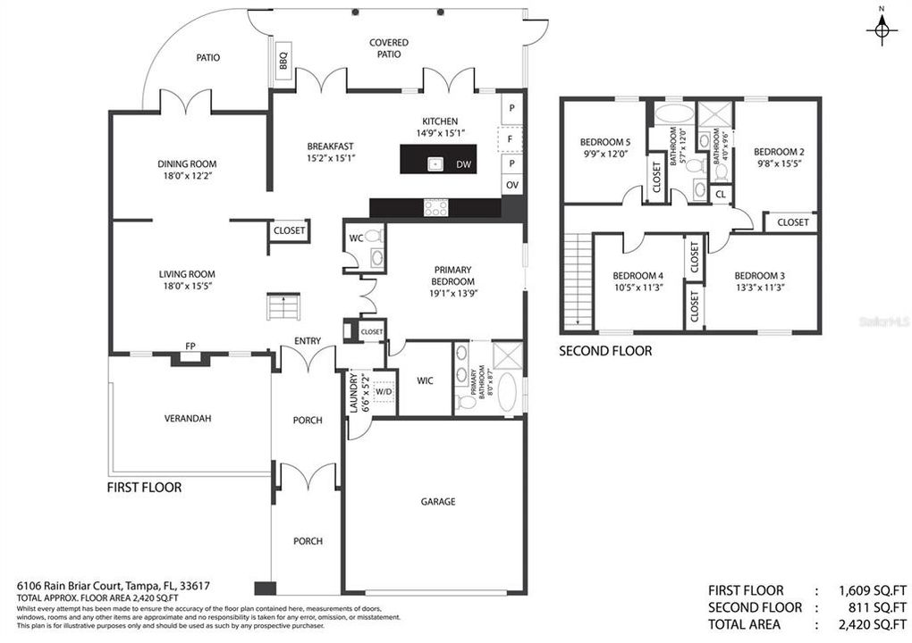 Active With Contract: $624,000 (5 beds, 3 baths, 2434 Square Feet)