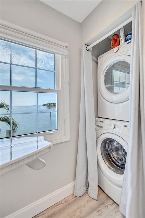 Inside Laundry closet