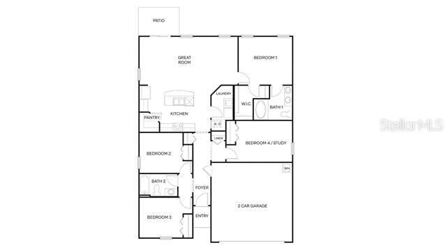For Sale: $310,000 (4 beds, 2 baths, 1490 Square Feet)