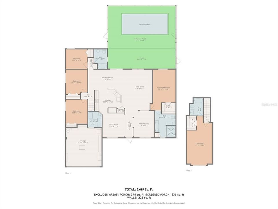 Activo con contrato: $477,990 (5 camas, 3 baños, 2689 Pies cuadrados)