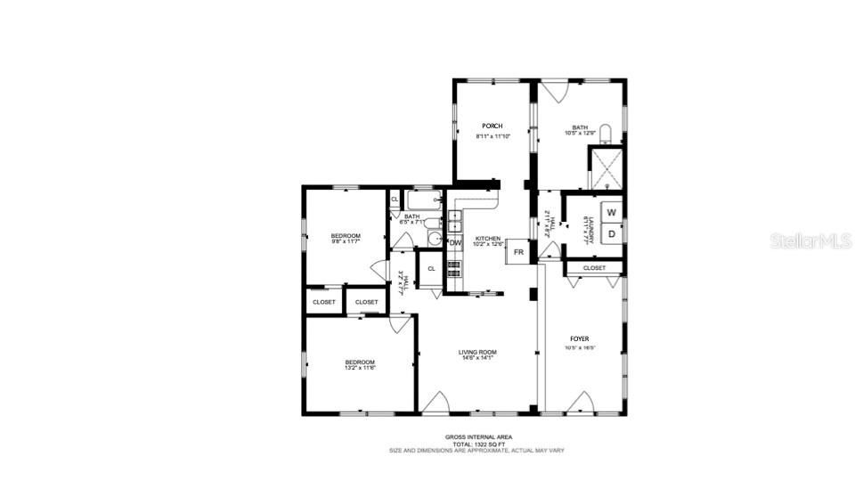 Activo con contrato: $315,000 (2 camas, 2 baños, 1296 Pies cuadrados)