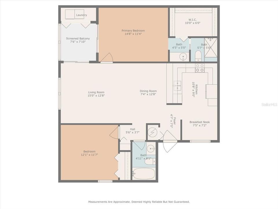 Activo con contrato: $120,000 (2 camas, 2 baños, 1103 Pies cuadrados)