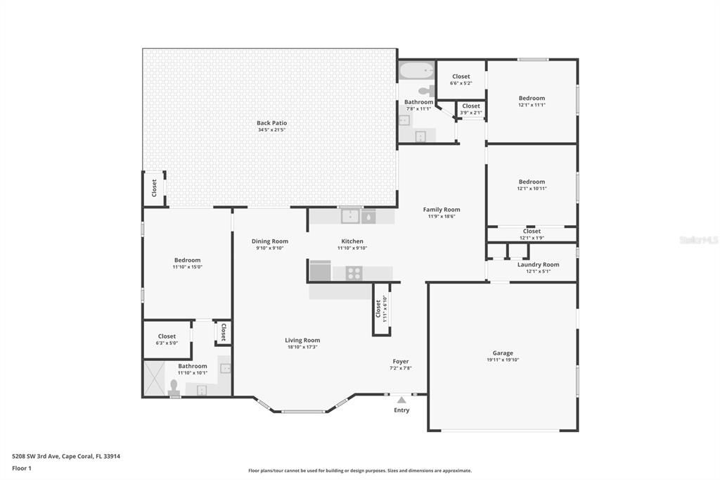 合同活跃: $514,950 (3 贝兹, 2 浴室, 2087 平方英尺)