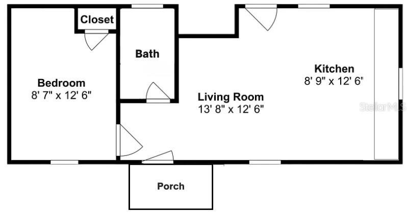 For Sale: $69,999 (1 beds, 1 baths, 427 Square Feet)