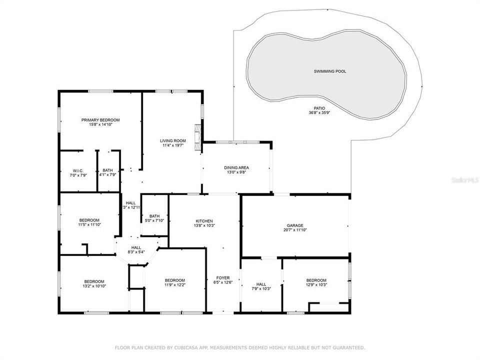 待售: $360,000 (5 贝兹, 2 浴室, 1608 平方英尺)