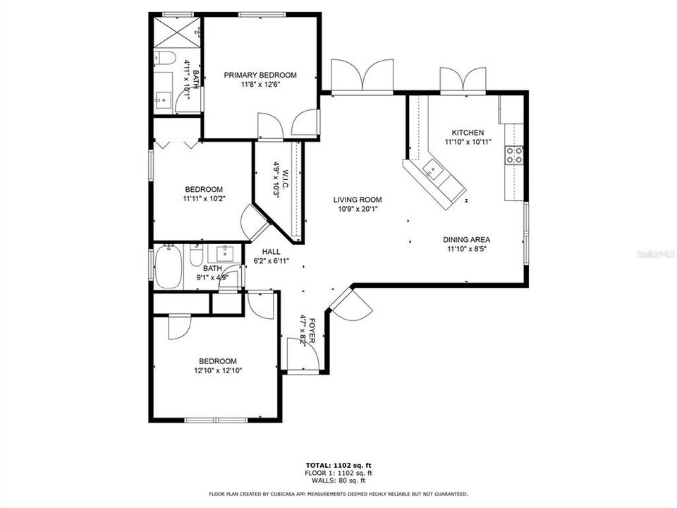 На продажу: $365,000 (3 спален, 2 ванн, 1186 Квадратных фут)