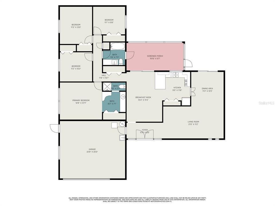 待售: $329,000 (4 贝兹, 2 浴室, 1776 平方英尺)