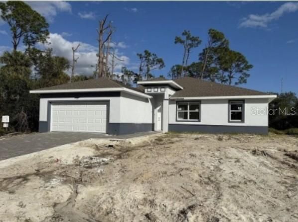 Front of property pre landscaping.