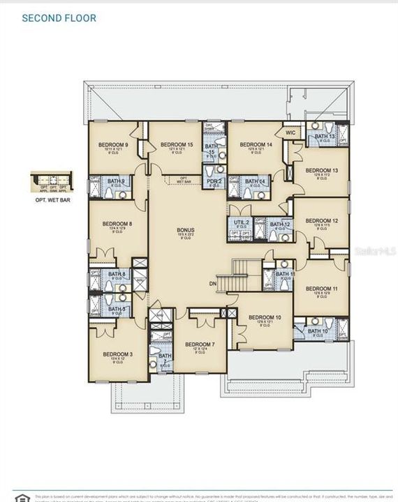 Active With Contract: $2,300,000 (15 beds, 15 baths, 6249 Square Feet)