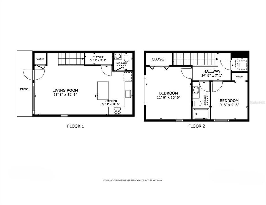 For Sale: $199,500 (2 beds, 1 baths, 842 Square Feet)