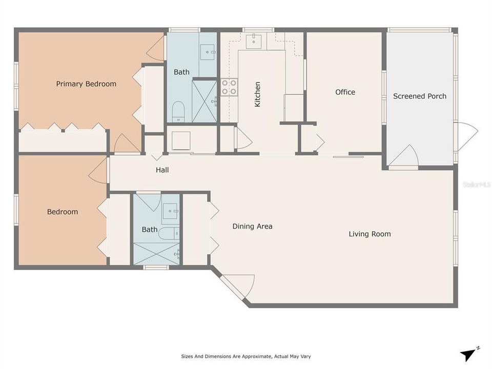 На продажу: $295,000 (2 спален, 2 ванн, 1334 Квадратных фут)