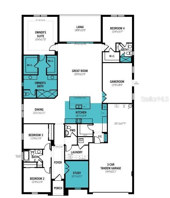 合同活跃: $769,635 (4 贝兹, 3 浴室, 3057 平方英尺)