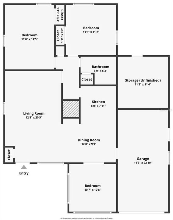 En Venta: $299,900 (3 camas, 1 baños, 1128 Pies cuadrados)