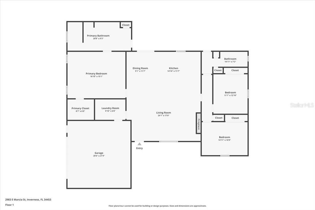 For Sale: $550,000 (3 beds, 2 baths, 2015 Square Feet)
