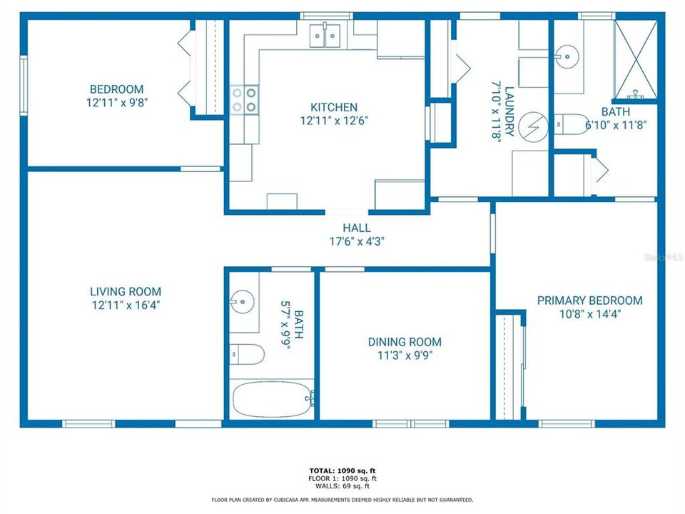 待售: $199,999 (3 贝兹, 2 浴室, 1092 平方英尺)