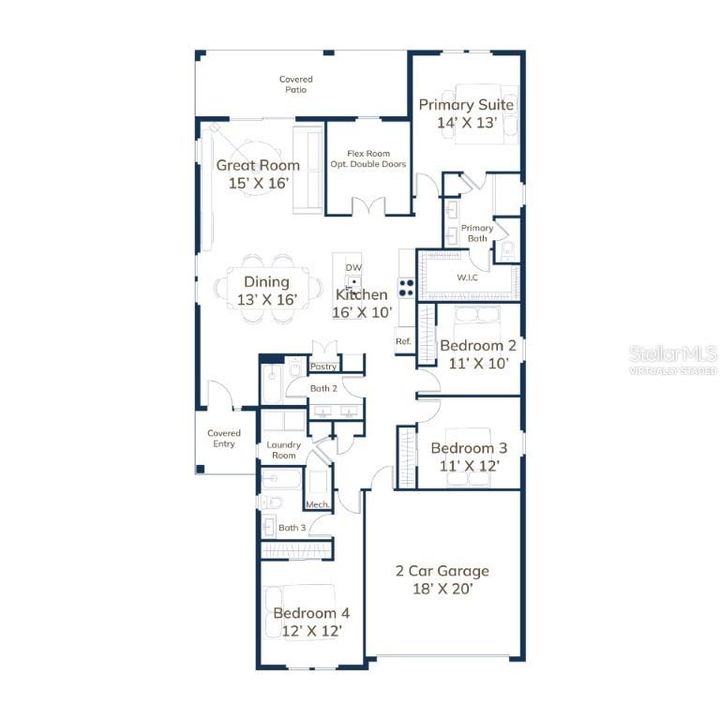 На продажу: $369,900 (4 спален, 3 ванн, 2147 Квадратных фут)