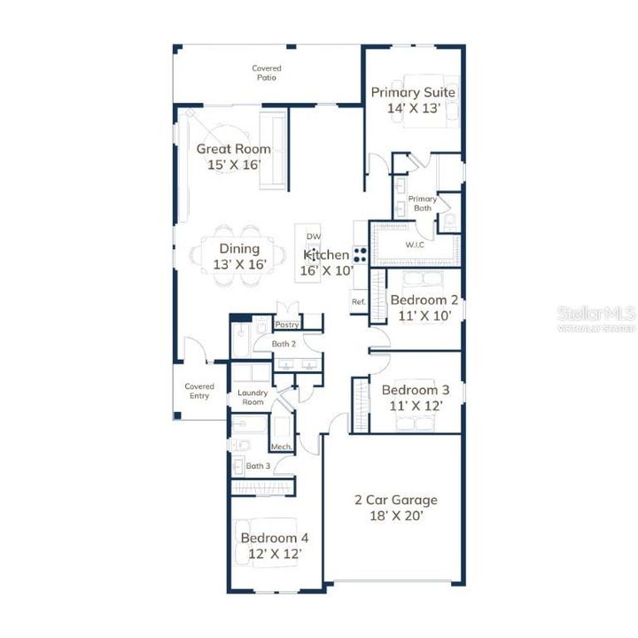 На продажу: $369,900 (4 спален, 3 ванн, 2147 Квадратных фут)