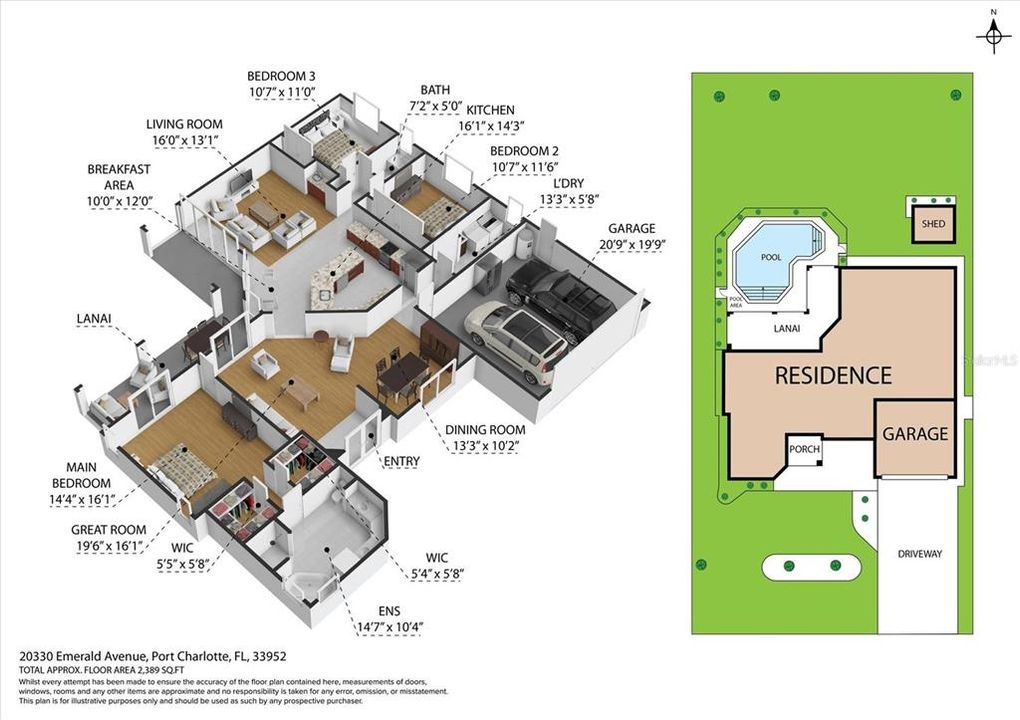合同活跃: $395,000 (3 贝兹, 2 浴室, 2066 平方英尺)