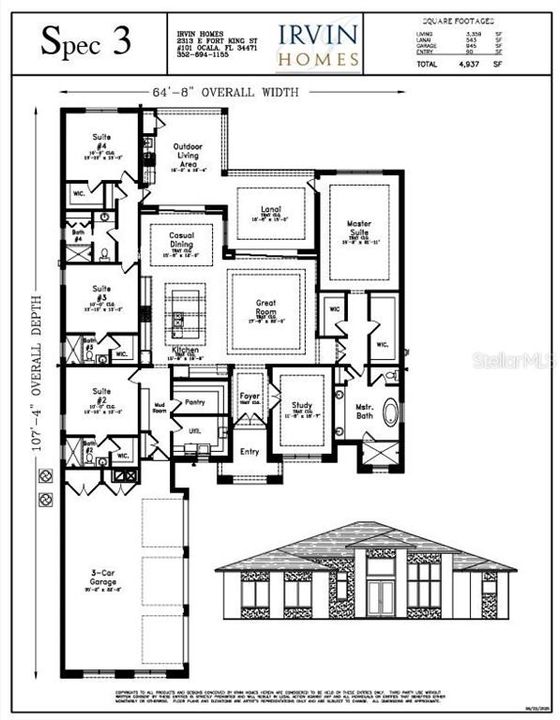 En Venta: $1,550,000 (4 camas, 4 baños, 3359 Pies cuadrados)