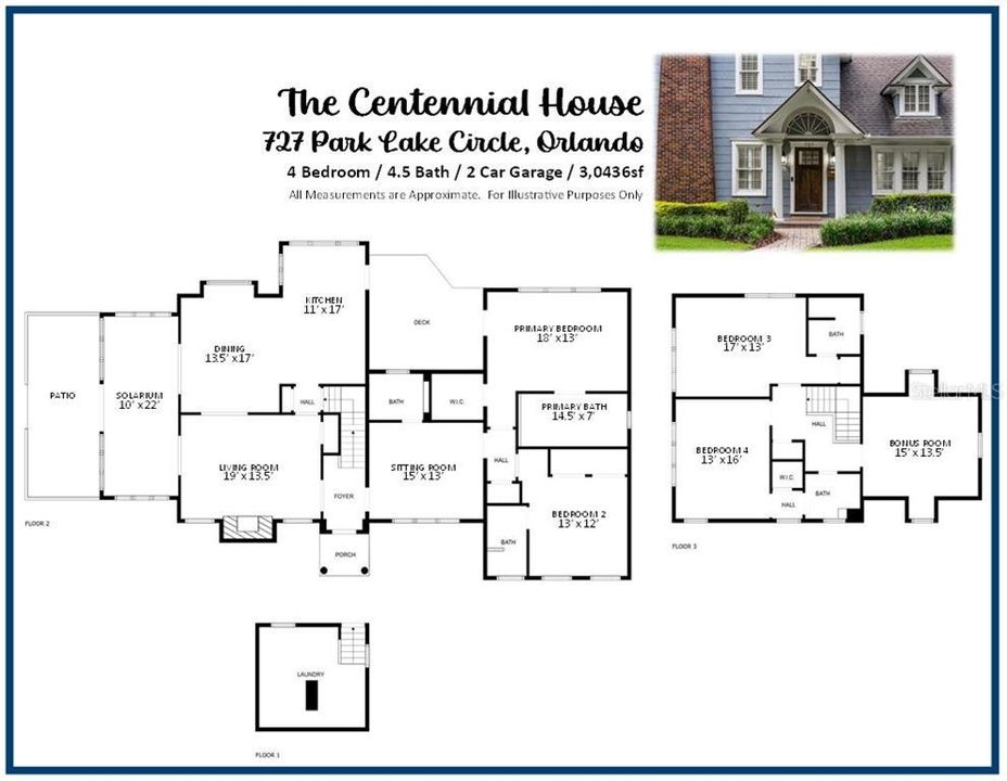 For Sale: $1,469,100 (5 beds, 4 baths, 3046 Square Feet)