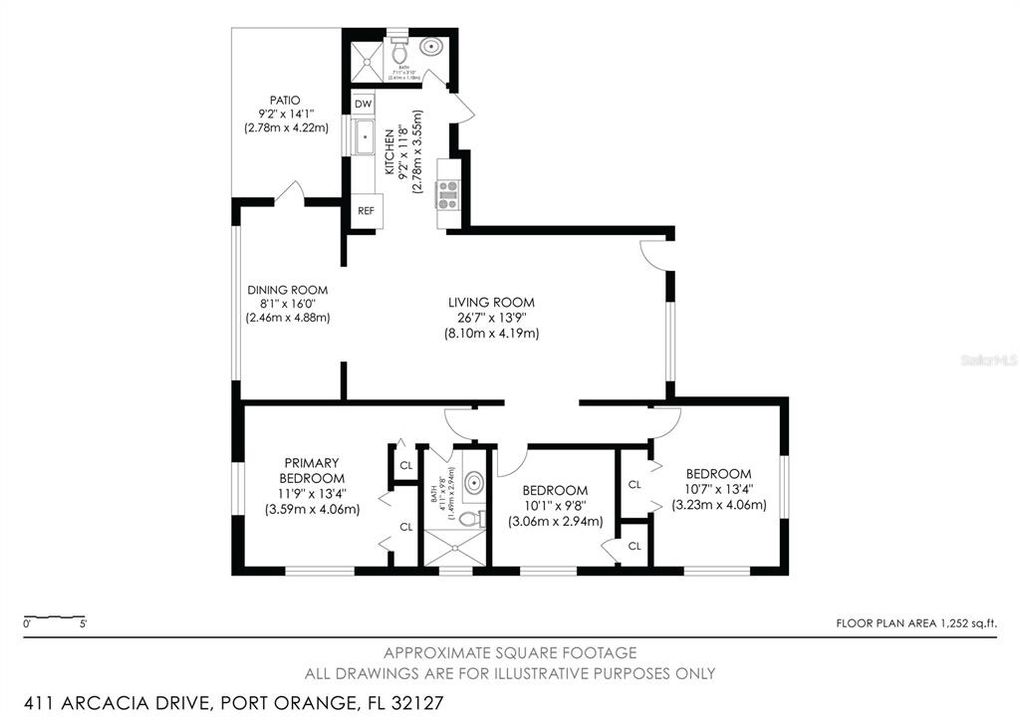 待售: $515,000 (3 贝兹, 2 浴室, 1326 平方英尺)