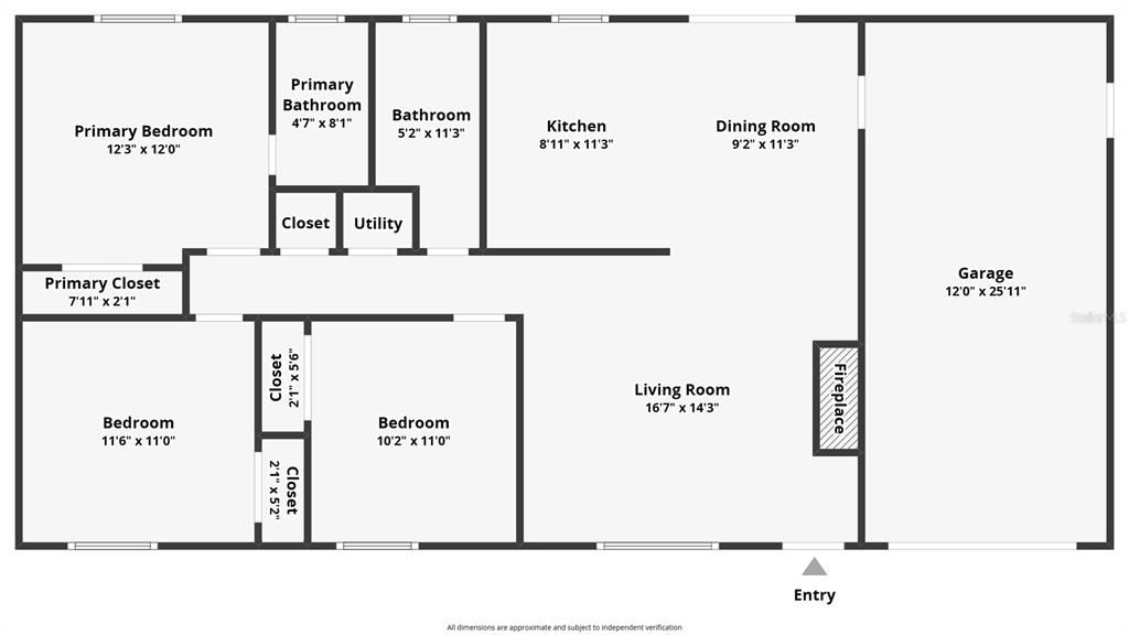 На продажу: $294,999 (3 спален, 2 ванн, 1176 Квадратных фут)