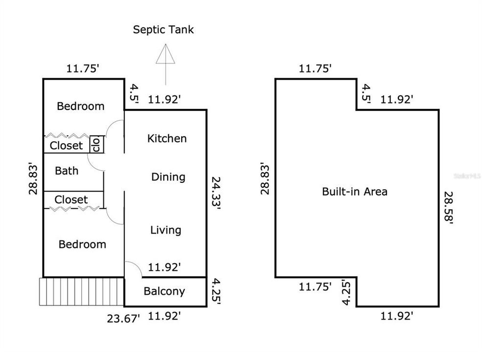 For Sale: $229,900 (2 beds, 1 baths, 629 Square Feet)