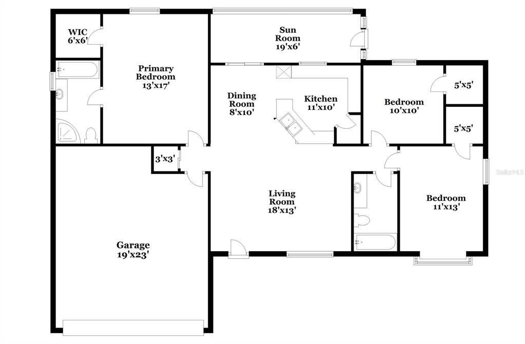 出租: $1,890 (3 贝兹, 2 浴室, 1331 平方英尺)