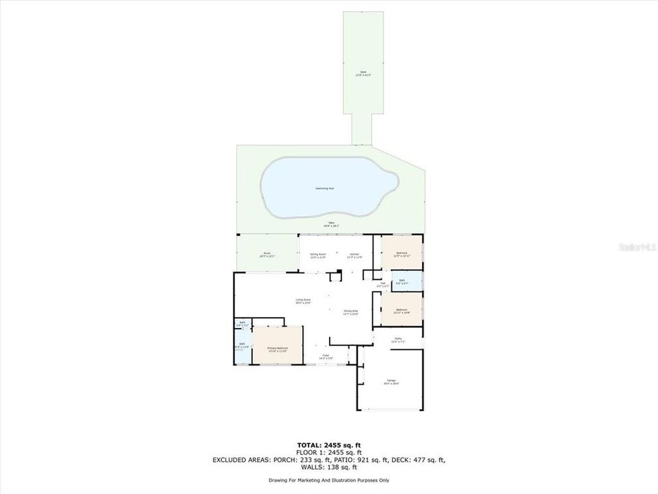 Active With Contract: $1,245,000 (3 beds, 2 baths, 1968 Square Feet)