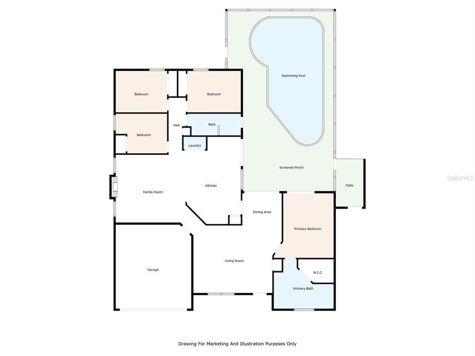 Activo con contrato: $435,000 (4 camas, 2 baños, 2094 Pies cuadrados)