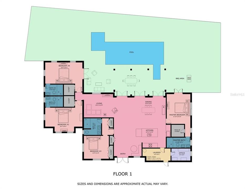 Active With Contract: $2,595,000 (4 beds, 4 baths, 2419 Square Feet)