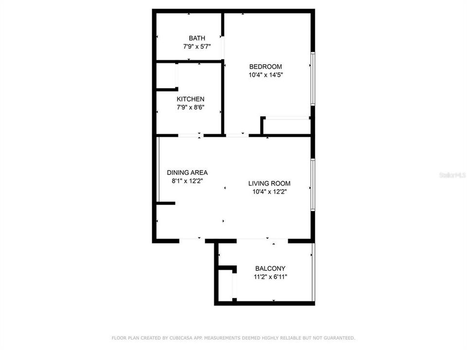 Activo con contrato: $115,000 (1 camas, 1 baños, 480 Pies cuadrados)