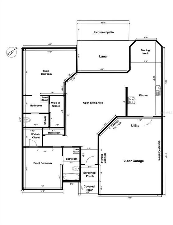 合同活跃: $243,000 (2 贝兹, 2 浴室, 1331 平方英尺)