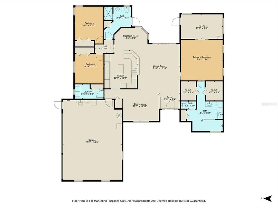 待售: $399,000 (3 贝兹, 2 浴室, 2175 平方英尺)