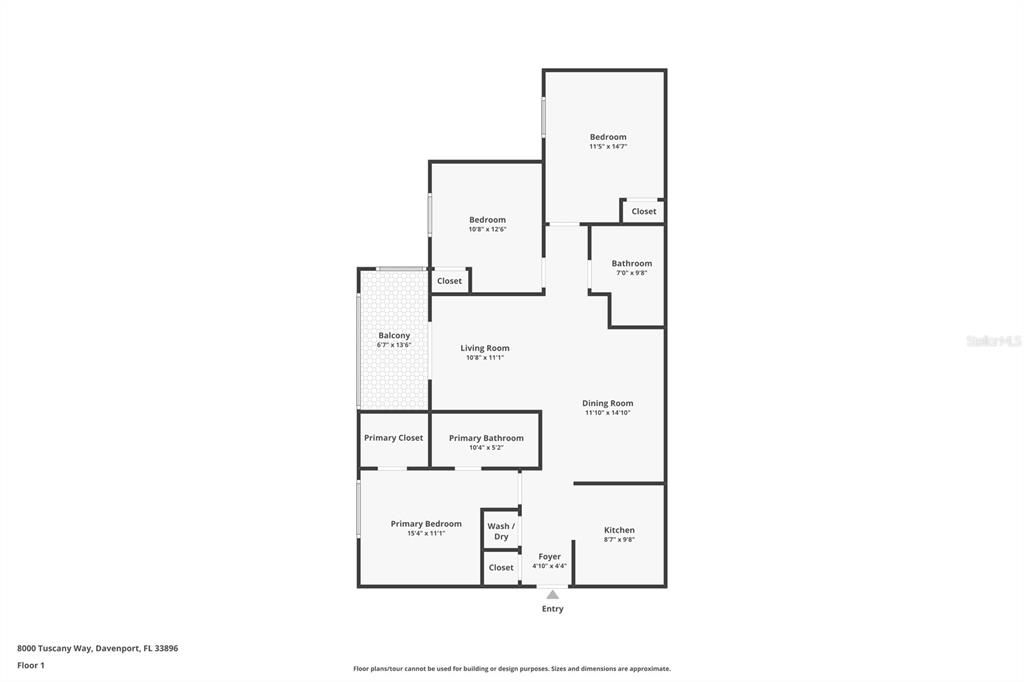 На продажу: $229,000 (3 спален, 2 ванн, 1244 Квадратных фут)