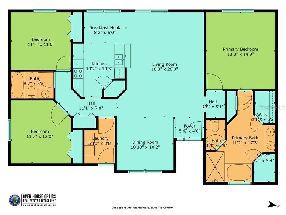 En Venta: $345,000 (3 camas, 2 baños, 1613 Pies cuadrados)