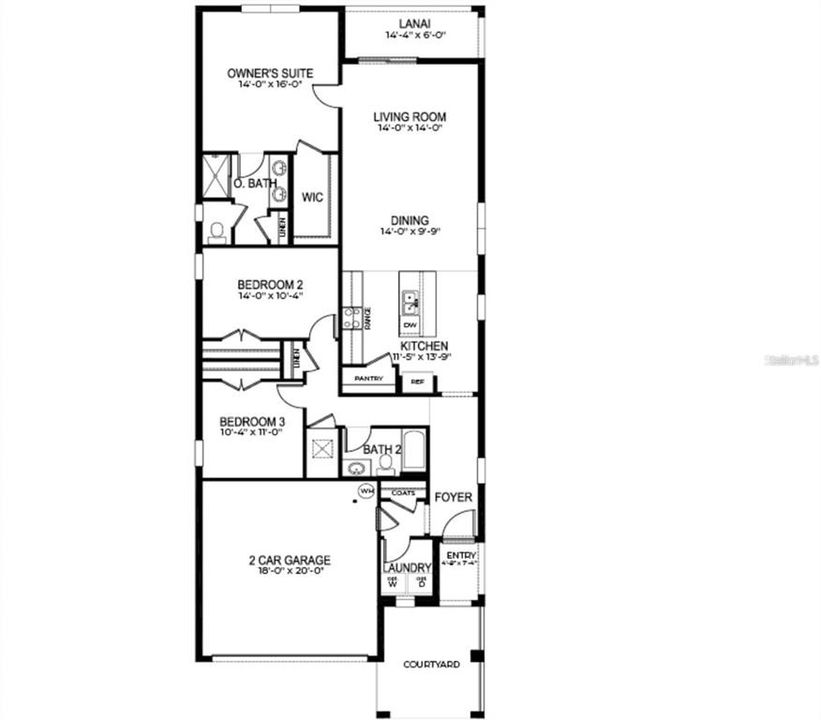 For Rent: $2,200 (3 beds, 2 baths, 1649 Square Feet)