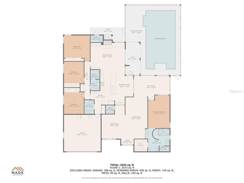 合同活跃: $735,000 (4 贝兹, 2 浴室, 2850 平方英尺)